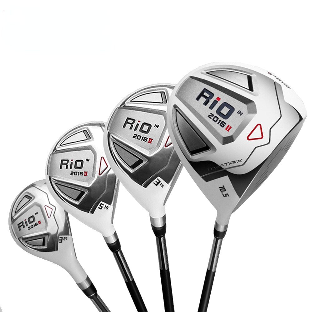 PGM RIO – ensemble de clubs de Golf pour hommes, avec support de sac/support/demi-Section, 12 pièces, fer, bois, carbone, acier inoxydable, Train débutant MTG014