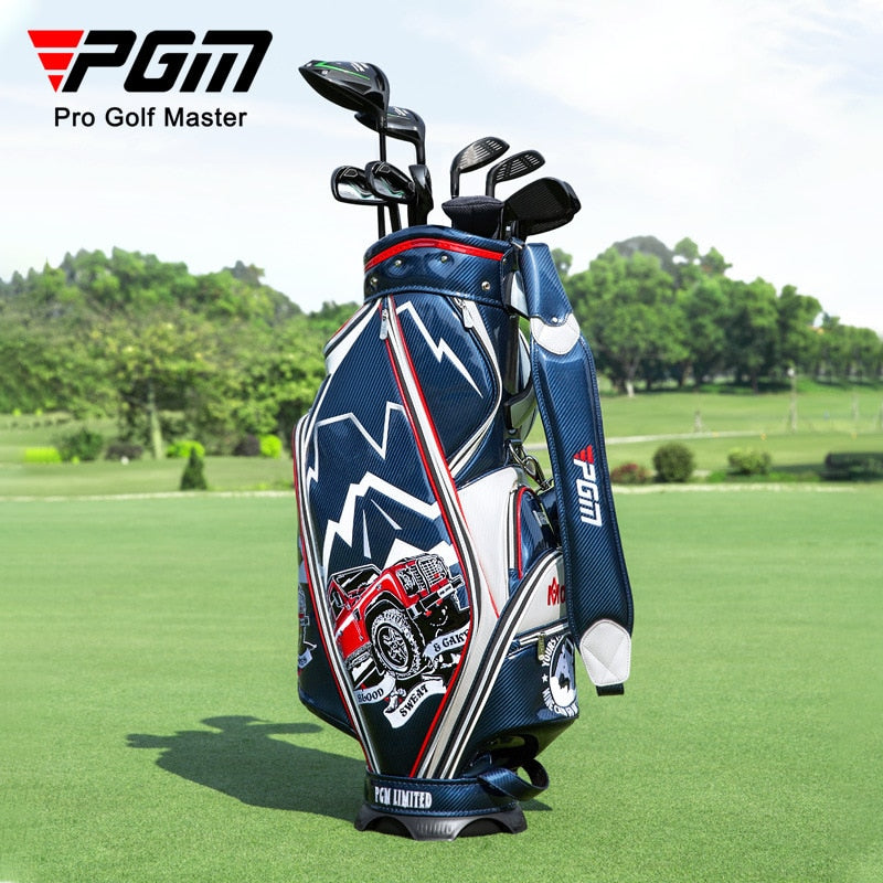 PGM MOO EYES – sac de Golf de luxe pour hommes, sac à dos Standard pouvant contenir 13 pièces, cuir cristal étanche, brodé en 3D, QB112