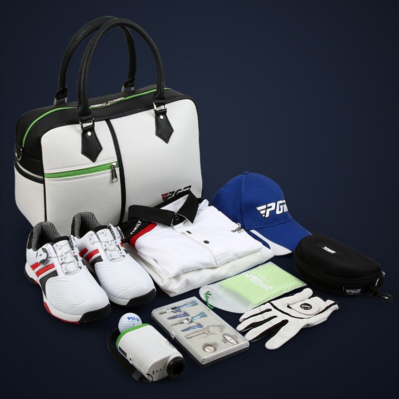 Sac de vêtements de Golf PGM sac de chaussures en polyuréthane pour hommes et femmes sac à bandoulière bandoulière grande capacité ultra léger et portable YWB017 