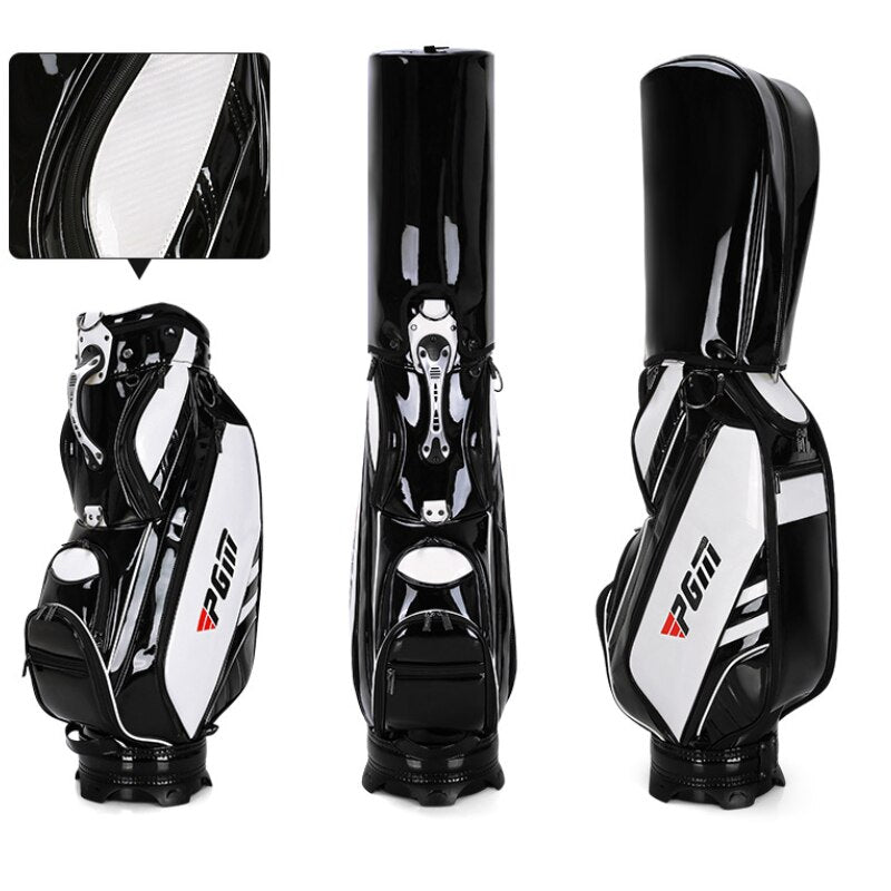 PGM Golf Sports Package Standard Travel Caddy Men Cart Bag Professional Ball Staff Bag With Cover Waterproof PU QB080